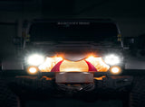 Halloween Front Grille Grid Grill for 2007-2017 Jeep Wrangler Rubicon Sahara Sport JK/JKU, Matte W2801P230186
