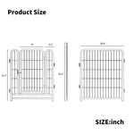 ZUN Dog Playpen 8 Panels 32" Height Heavy Duty Dog Fence Puppy Pen for Large Medium Small Dogs Indoor W578P187933