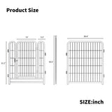 ZUN Dog Playpen 8 Panels 32" Height Heavy Duty Dog Fence Puppy Pen for Large Medium Small Dogs Indoor W578P187933