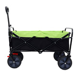 150L Collapsible Wagon Cart Foldable, Utility Garden Wagon with 360lbs Weight Capacity, Heavy Duty W321P269221