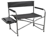 Director Chair with Side Table, Black 03847436