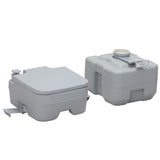 Portable Toilet With 5.3 Gallon Waste Tank and Carry Bag, Porta Potty for RV Boat Camping, Gray W2181P148123