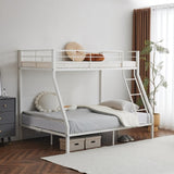 Twin Over Full Metal Bunk Bed for Kids Teens Adults, Heavy Duty Metal Bunk Bed with Ladder & 85584748