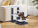 2-in-1 Cat Stairs & Tree with Sisal Scratching Post, 4 Levels Pet Steps for Elderly Cats & 45804327