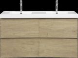 72" Floating Bathroom Vanity with Sink, Modern Wall-Mounted Bathroom Storage Vanity Cabinet with Two W1573P152708