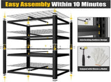 Heavy Duty Garage Shelving 2200 LBS 4 Tier Storage Shelves Adjustable Industrial Metal Wire Shelf 15428417