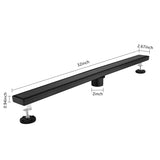 32 Inches Linear Shower Drain, Included Hair Strainer and Leveling Feet W2287P147640