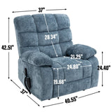 Lift Recliner Chair Heat Massage Dual Motor Infinite Position Up to 350 LBS Large Electric Power 31822417