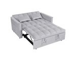 ZUN 54inch adjustable backrest sofa or sofa bed,
futon sofa with double armrest and pouch,
Variable bed W1410P251903