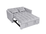 ZUN 54inch adjustable backrest sofa or sofa bed,
futon sofa with double armrest and pouch,
Variable bed W1410P251903