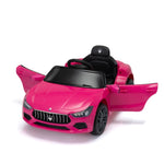 ZUN Maserati Ghibli-licensed 12V Kids Ride on Car with Remote Control, Music and Lights, Pink W2181P149195