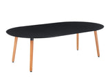 Extensible table,DINING TABLE,OFFICE TABLE,COFFEE TABLE,wood leg,MDF top,100/140/180x100x75cm,black W234P254262
