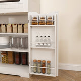 White Buffet Cabinet with Hutch - Modern Farmhouse Kitchen Storage Sideboard with 2 Drawers & Barn W2700P300564