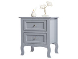 2pcs Country Style Two-Tier Night Tables Large Size Grace 63971339