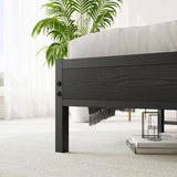 Full Size Bed Frame, Storage Headboard with Charging Station, Solid and Stable, Noise Free, No Box 14849351