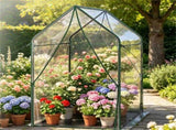 54" x 36" x 67" Portable Mini Greenhouse with PE Bottom Mat, Clear PVC Plant Grow Tent, Wind 98321278
