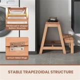 2-Tier Foldable Step Stool - 550 lbs Total Capacity, Multipurpose 74991650