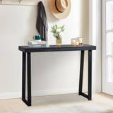 43.3 Inch Solid Wood Console Table for Entryway, Sofa Table Narrow Entryway Table for Hallway, 73212286