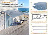 Awning for Door Entrance Window, 38x40 Inch Window Canopy Exterior, UV Rain Snow Protection for 80876054