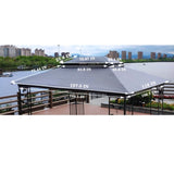 13x10 Ft Patio Double Roof Gazebo Replacement Canopy Top Fabric, Gray W41941992