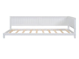 Twin Size Wood Daybed/Sofa Bed, White 99020838