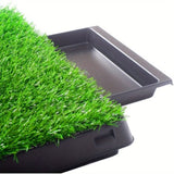 ZUN Dog Potty Training Artificial Grass Pad Pet Cat Toilet Trainer Mat Puppy Loo Tray Turf 31149552