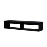 Black Spacious Shelves TV Stand B062P175815