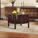 Vintage Round Coffee Table Storage in 30.3" for Living Room, Mid Century Modern Cocktail Table N735P277387D