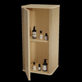 CC0414S306 Natural Oak Bathroom Floating Side Cabinet, Wall-mounted Storage Cabinet for Small W1865P248762