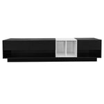 ZUN ON-TREND Sleek and Stylish TV Stand with Perfect Storage Solution, Two-tone Media Console for TVs Up WF311772AAB