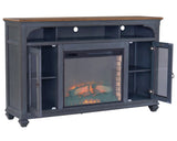 66 in Fireplace TV Stand for TVs up to 80 inches, Corduroy Blue Finish B108P193071