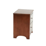 Selma Nightstand With 2 Drawers Storage In Cherry Finish SR014277