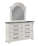 ZUN Transitional Style 8- Drawer Dresser Made with Wood in Antique White B009P155294