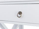 Nightstand Modern End Table, Side Table with 1 Drawer and Storage Shelf, White 35743905