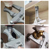 6-Piece Sink Wrench Set, 8-in-1 Sink & Bathroom Faucet Wrench, Adjustable Wrench with Wide Jaw & 85902824