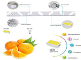 Modern 7-Light LED Vanity Light Fixture - Chrome Finish with Acrylic Light Shades - Energy-Efficient W1340P206817