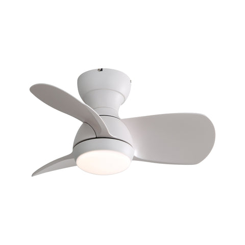 ZUN 23 Inch Indoor Ceiling Fan With 3 Color Dimmable 3 ABS Blades Remote Control Reversible DC Motor W882P146321