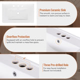 30inch Transitional Style Bathroom Vanity Cabinet Combo with Ceramic Sink,Soft Close Door N729P171882B