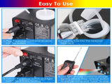 500W Fog Machine 2000CFM Colorful Smoke Machine with 8Pcs LEDs 5 Lighting Effects 3-Level Brightness 27772181