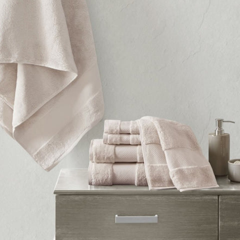 Cotton 6 Piece Bath Towel Set B03599347
