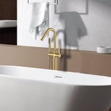 Freestanding Bathtub Faucet with Hand Shower W1533124986