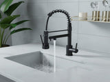 Kitchen Faucet with Pull Down Sprayer, Touch On Single Handle 2- Function Stainless Steel Spring 11278760