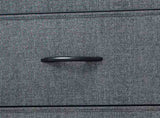 8 Drawers Dresser Chest of Drawers for Fabric Storage Dressers for Living Room Black Gray 05132332