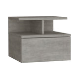 Adele Floating Nightstand with Drawer and Open Storage Shelves B200P173189