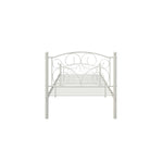 ZUN Twin Size Unique Flower Sturdy System Metal Bed Frame with Headboard and Footboard W21428124