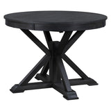 ZUN Retro Functional Extendable Dining Table with a 12" Leaf for Dining Room and Living Room 81642106