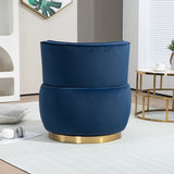 COOLMORE 360 Degree Swivel Cuddle Barrel Accent Sofa Chairs, Round Armchairs with Wide Upholstered, W395P145392