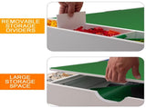 The 2 in 1 Rollaway Play Table and Toy Organizer Compatible with Lego Suitable for Storing Under Bed W282P182322