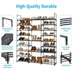 ZUN 9 Tiers Shoe Rack Storage Organizer Shoe Shelf Organizer for Entryway Holds 50-55 Pairs Shoe, 41157133