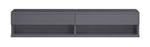 ZUN Grey Floating TV Stand with LED Light B062P215425